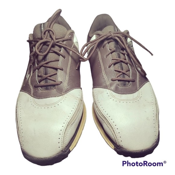 Nike Air Tour saddle golf shoes brown and white men size 10 - Picture 2 of 7